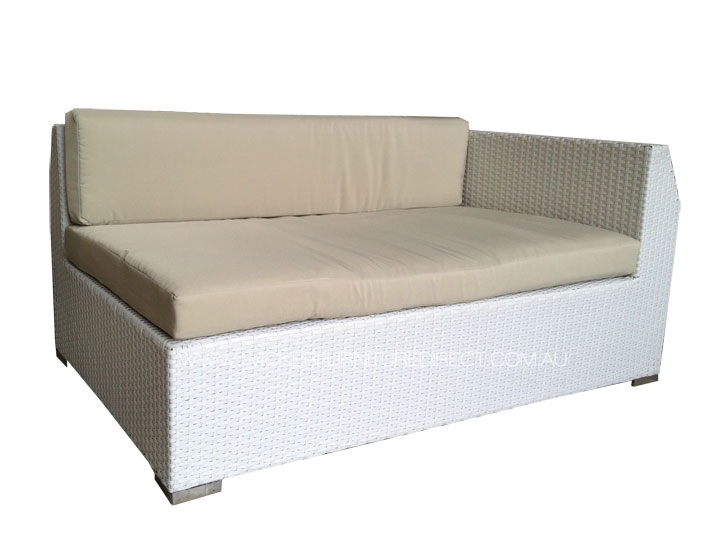 White Linatra 7 Seater Wicker Outdoor Furniture Chase
