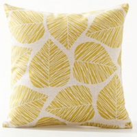 Golden Leave Outdoor Cushion