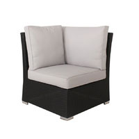 Black High Back Corner Chair