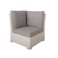 White High Back Corner Chair