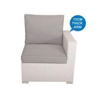 White High Back Single Arm Chair