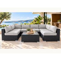 Black Majeston Modular Outdoor Furniture Lounge