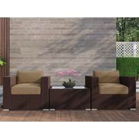 Brown Modena 3 Piece Outdoor Setting