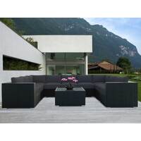 Black Grand Jamerson Modular Outdoor Furniture Setting