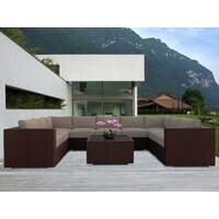 Brown Grand Jamerson Modular Outdoor Furniture Setting