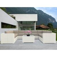 White Grand Jamerson Modular Outdoor Furniture Setting